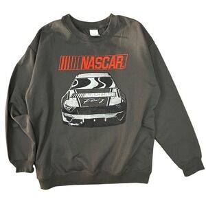 NASCAR Daytona 500 Graphic Crewneck Sweatshirt Gray Mens Large L